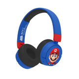 Super Mario OTL On-Ear Wireless Headphones for Kids - Blue / Red