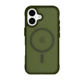 iPhone 16 Tech21 EVO Armor Case - MagSafe Compatible - Transparent / Green