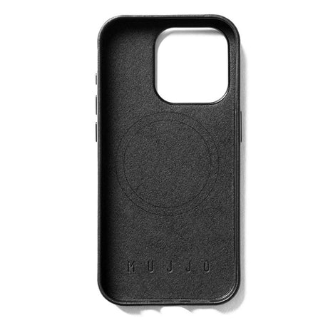 Mujjo iPhone 15 Pro Leather Case - MagSafe Compatible - Black