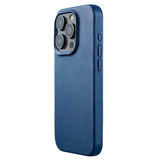 Mujjo iPhone 15 Pro Leather Case - MagSafe Compatible - Blue