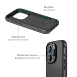 Mujjo iPhone 15 Pro Leather Shield Case - MagSafe Compatible - Black