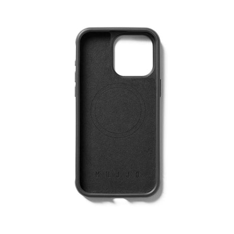 Mujjo iPhone 15 Pro Max Leather Shield Case - MagSafe Compatible - Black