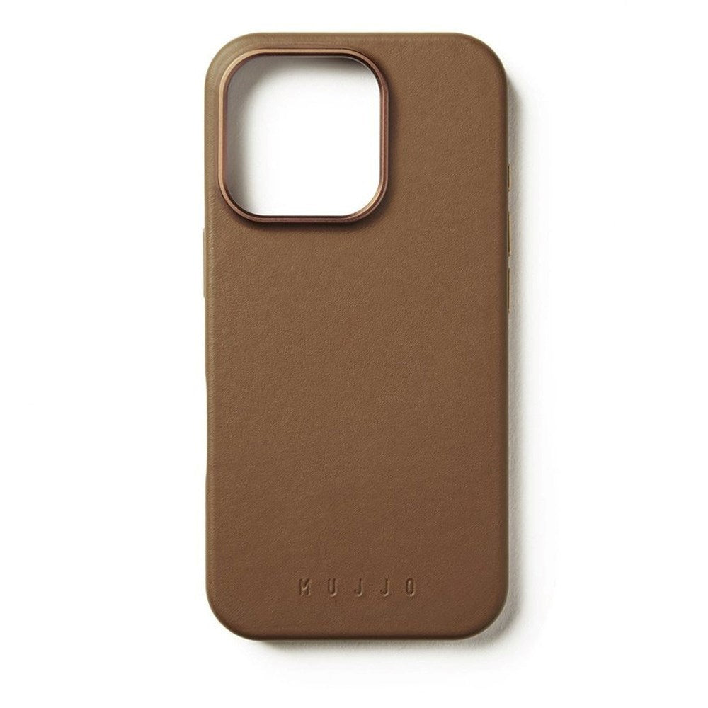 Mujjo iPhone 16 Pro Leather Case - MagSafe Compatible - Brown