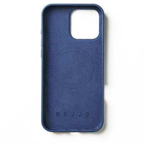 Mujjo iPhone 16 Pro Max Leather Case - MagSafe Compatible - Blue