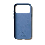 Mujjo iPhone 17 Pro Leather Case - MagSafe Compatible - Monaco Blue