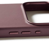 Mujjo iPhone 17 Pro Leather Case - MagSafe Compatible - Bronze Red