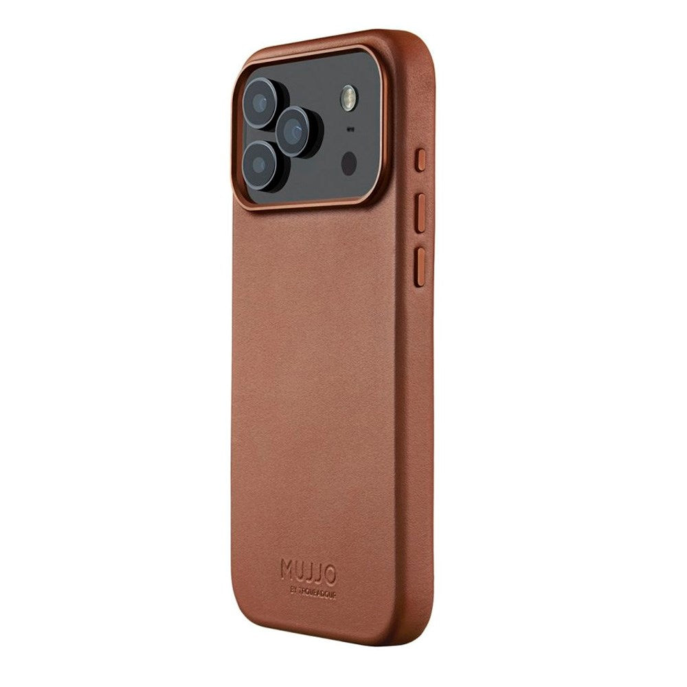Mujjo iPhone 17 Pro Leather Case - MagSafe Compatible - Tan
