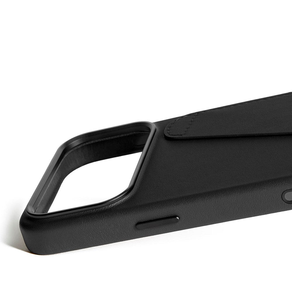 Mujjo iPhone 17 Pro Max Wallet Leather Case - MagSafe Compatible - Black