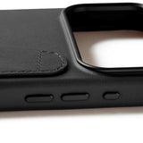 Mujjo iPhone 17 Pro Max Wallet Leather Case - MagSafe Compatible - Black