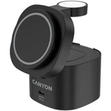 Canyon WCS-205 15W Qi2 2-in-1 Wireless Charger - MagSafe Compatible - Black