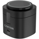 Canyon WCS-205 15W Qi2 2-in-1 Wireless Charger - MagSafe Compatible - Black