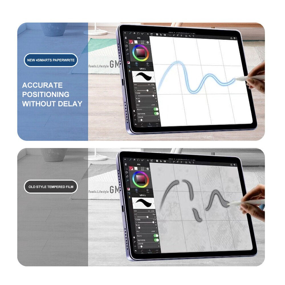iPad 10.2" (2021 / 2020 / 2019) 4smarts Screen Protector Film with Paperwrite Function - Transparent