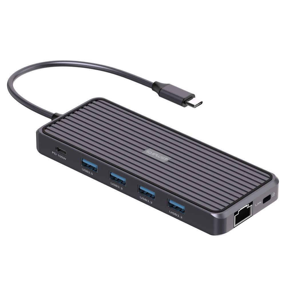 4smarts SmartDock 11-in-1 USB-C Docking Station - 100W - Black