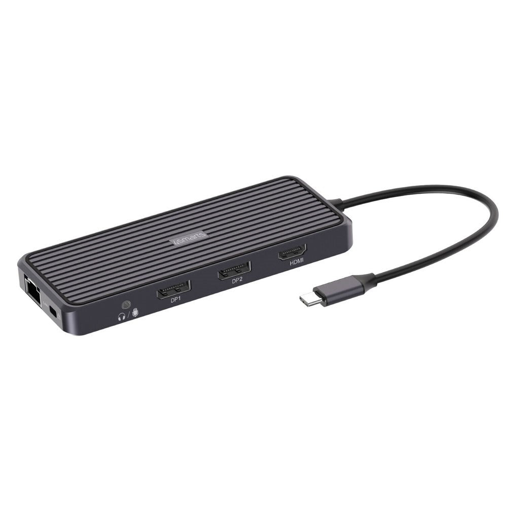 4smarts SmartDock 11-in-1 USB-C Docking Station - 100W - Black