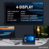 4smarts SmartDock 11-in-1 USB-C Docking Station - 100W - Black