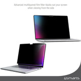 MacBook Air 13 M2/M3 (2022-2024) 4smarts Magnetic Protective Film - Privacy Filter