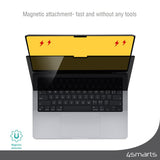 MacBook Pro 16 M1/M2/M3/M4 (2021-2024) 4smarts Magnetic Protective Film - Privacy Filter