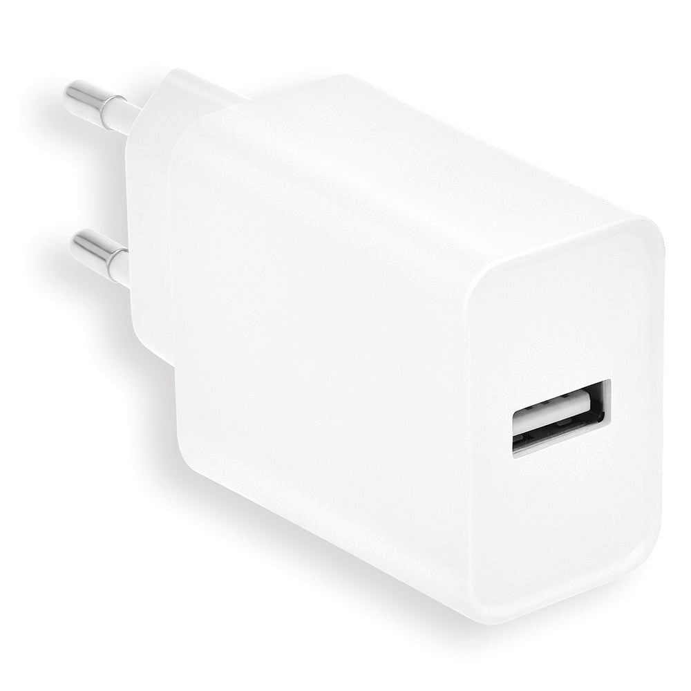 Key Wall Charger 12W with USB-A - White