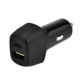 Key Car charger PD USB-A & USB-C 38W - Black