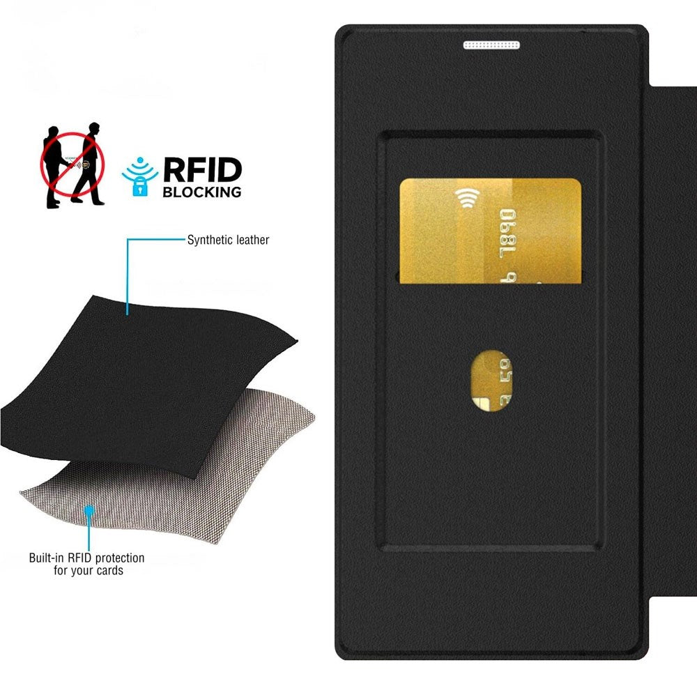 iPhone 17 Pro 4smarts Urban Pro Flip Case - MagSafe Compatible - Transparent / Black