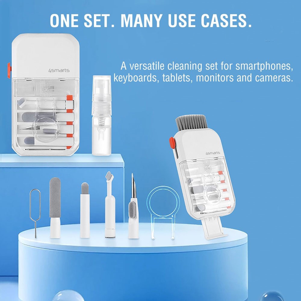 4smarts 10-in-1 Multifunctional Cleaning Kit – White