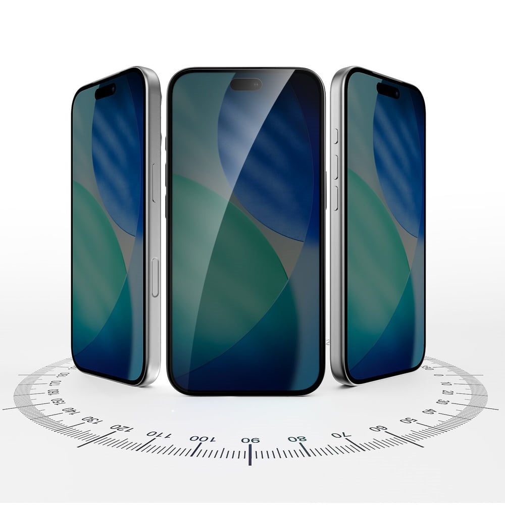 iPhone 18 Pro Max 4Smarts Second Glass Screen Protector with Installation Frame - Privacy Function - Transparent