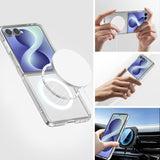 Samsung Galaxy Z Flip8 4Smarts 360° Protection Set with Case & Screen Protection Glass - Transparent