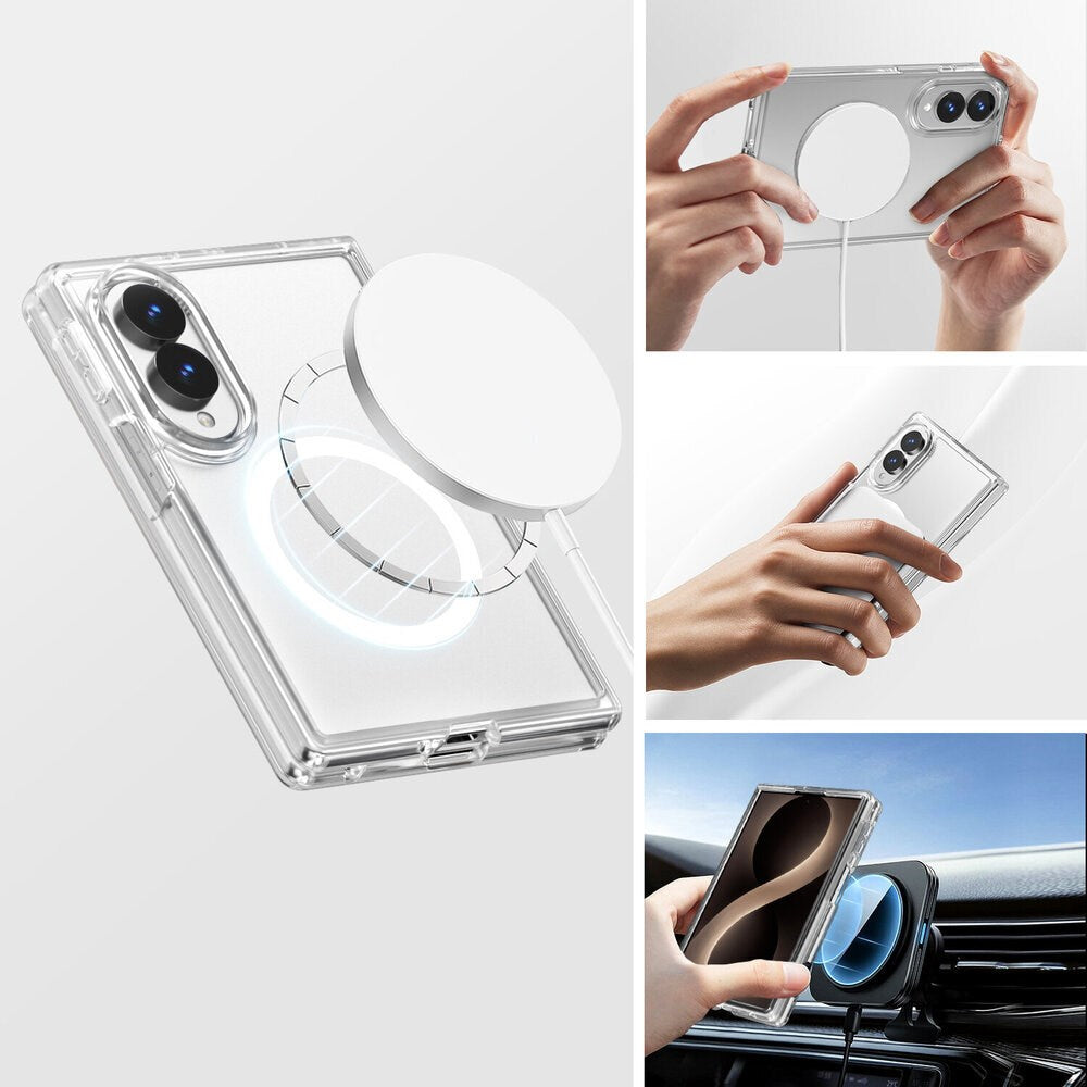 Samsung Galaxy Z Fold8 4Smarts 360° Protection Set with Case & Screen Protection Glass - Transparent