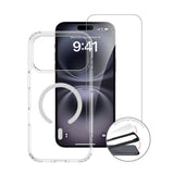 iPhone 18 Pro Max / 17 Pro Max 4Smarts 360° Protection Set with Case & Screen Protection Glass - MagSafe Compatible - Transparent