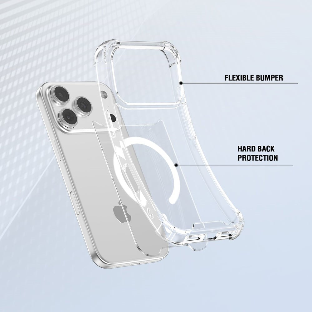 iPhone 18 Pro / 17 Pro 4Smarts IBIZA Hybrid Case - MagSafe Compatible - Transparent
