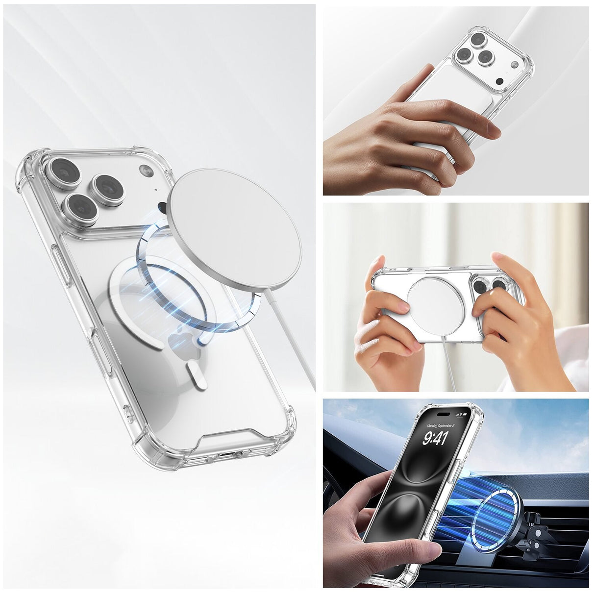 iPhone 18 Pro Max / 17 Pro Max 4Smarts IBIZA Hybrid Case - MagSafe Compatible - Transparent