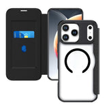 iPhone 18 Pro / 17 Pro 4smarts Urban Pro Flip Case - MagSafe Compatible - Transparent / Black