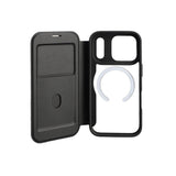 iPhone 18 Pro / 17 Pro 4smarts Urban Pro Flip Case - MagSafe Compatible - Transparent / Black
