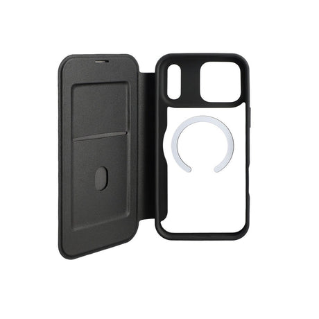 iPhone 18 Pro Max / 17 Pro Max 4smarts Urban Pro Flip Case - MagSafe Compatible - Transparent / Black
