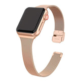 Apple Watch (38/40/SE/41/42mm) Tech-Protect Thin Milanese Steel Strap - Gold