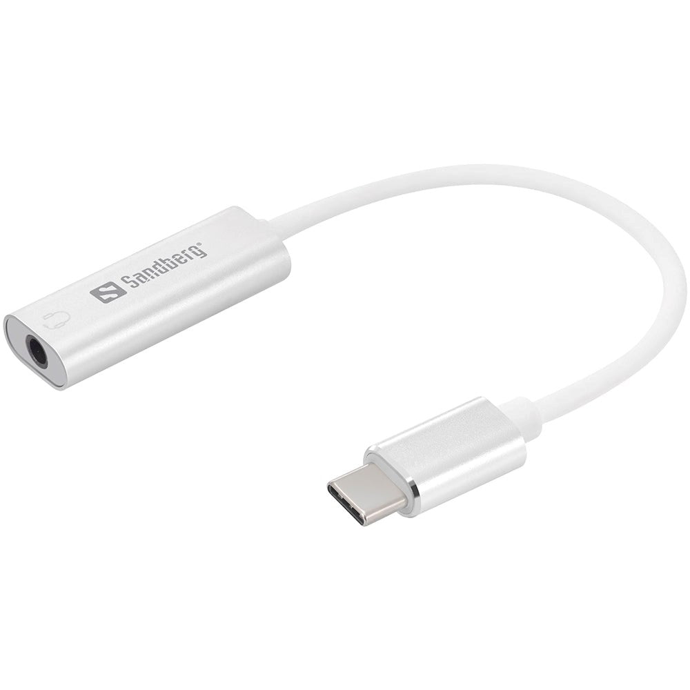 Sandberg Adapter USB-C to Jack Plug 3.5mm - White