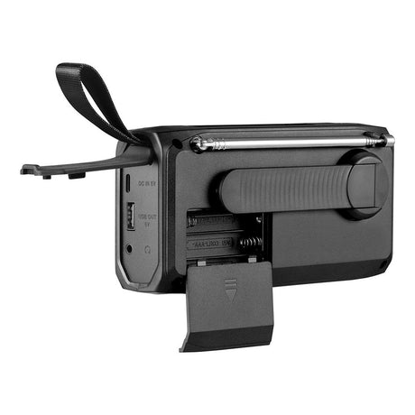 Sandberg Active Survivor Emergency Radio with 4500mAh Solar Powerbank & DAB / FM Radio - Black