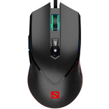 Sandberg Azazinator 6400 Gaming Mouse w. RGB Light & 7 Buttons - Black