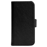 Essentials iPhone 12 Mini Leather Flip Case 2 in 1 with Card Holder - Black