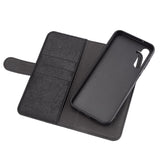 Essentials Samsung Galaxy A14 5G Leather Flip Case 2 in 1 with Card Holder - Black