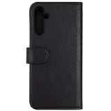 Essentials Samsung Galaxy A14 5G Leather Flip Case 2 in 1 with Card Holder - Black