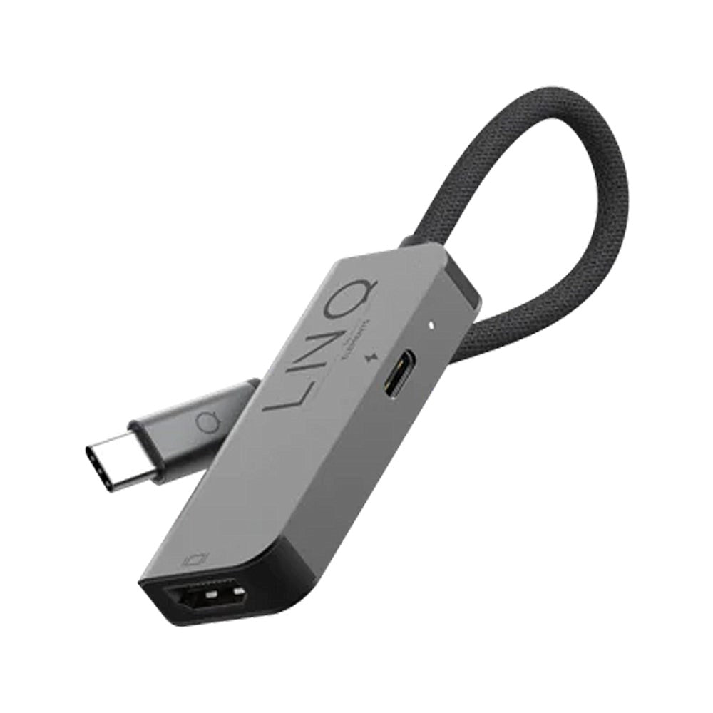 LINQ byELEMENTS 2in1 USB-C Multiport Hub - HDMI / USB-C PD - Space Grey