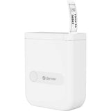 Denver MBP-16 Mini Bluetooth Thermal Printer with 4x Thermal Sticker Paper - White