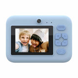 Denver KPC-1374BTBU Camera for Kids with Built-in Thermal Printer & Games - Light Blue