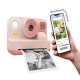 Denver KPC-1374BTRO Camera for Kids with Built-in Thermal Printer & Games - Pink