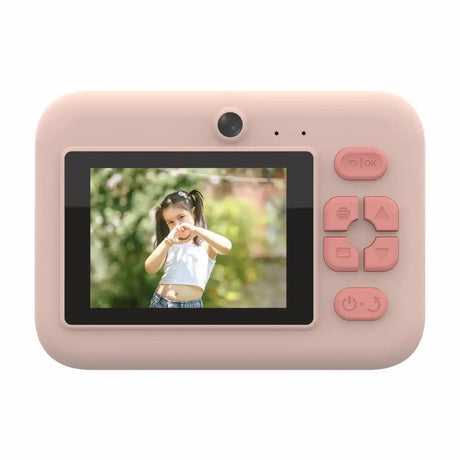 Denver KPC-1374BTRO Camera for Kids with Built-in Thermal Printer & Games - Pink
