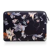 Trunk Neoprene Sleeve for Macbook 16" (37 x 25.5 x 2 cm) - Black Flower