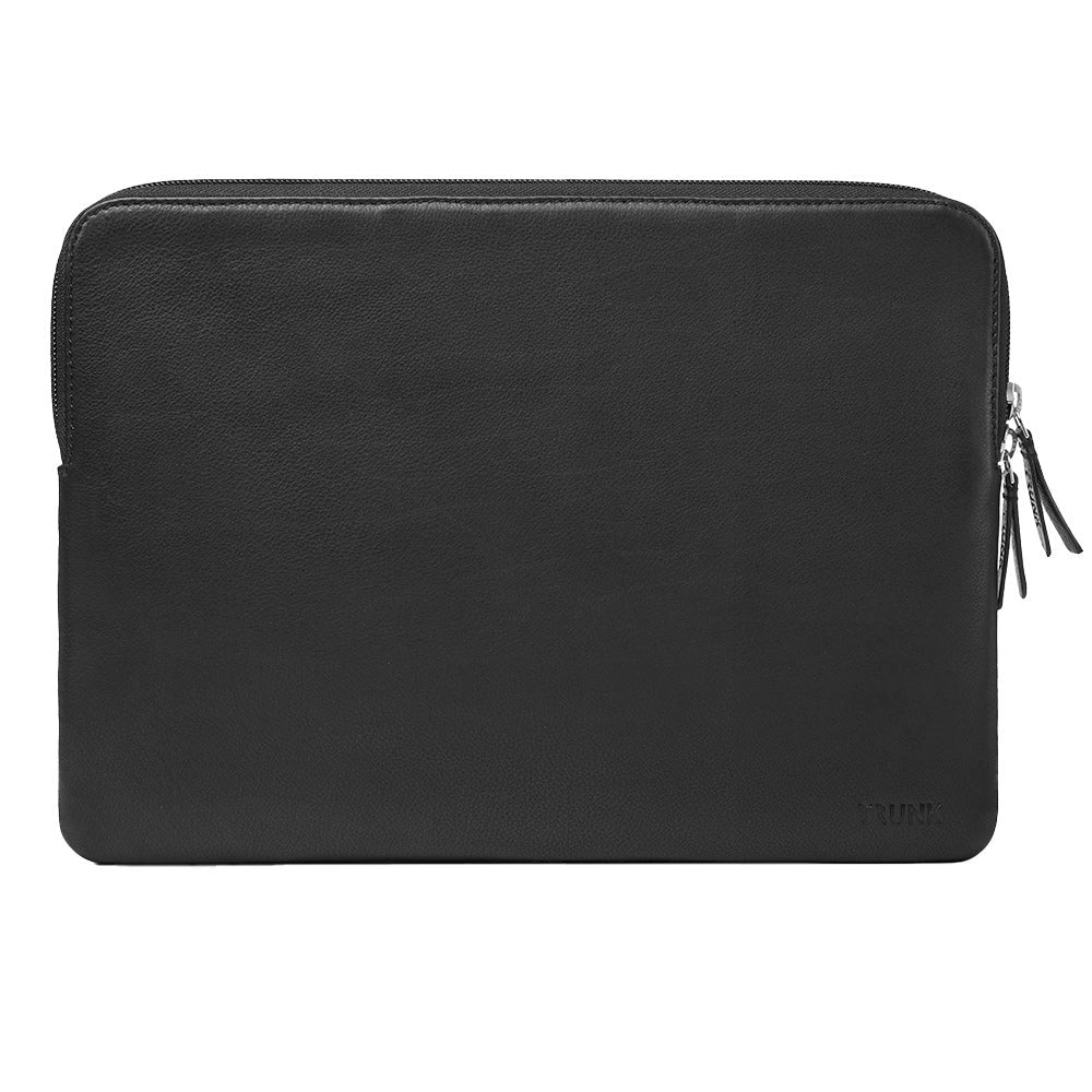 Trunk Genuine Leather Sleeve for MacBook 13" (32 x 23 x 2 cm) - Black