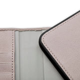 Trunk iPhone 12 Mini Genuine Leather Flip Case with Removable Back Case - Pink
