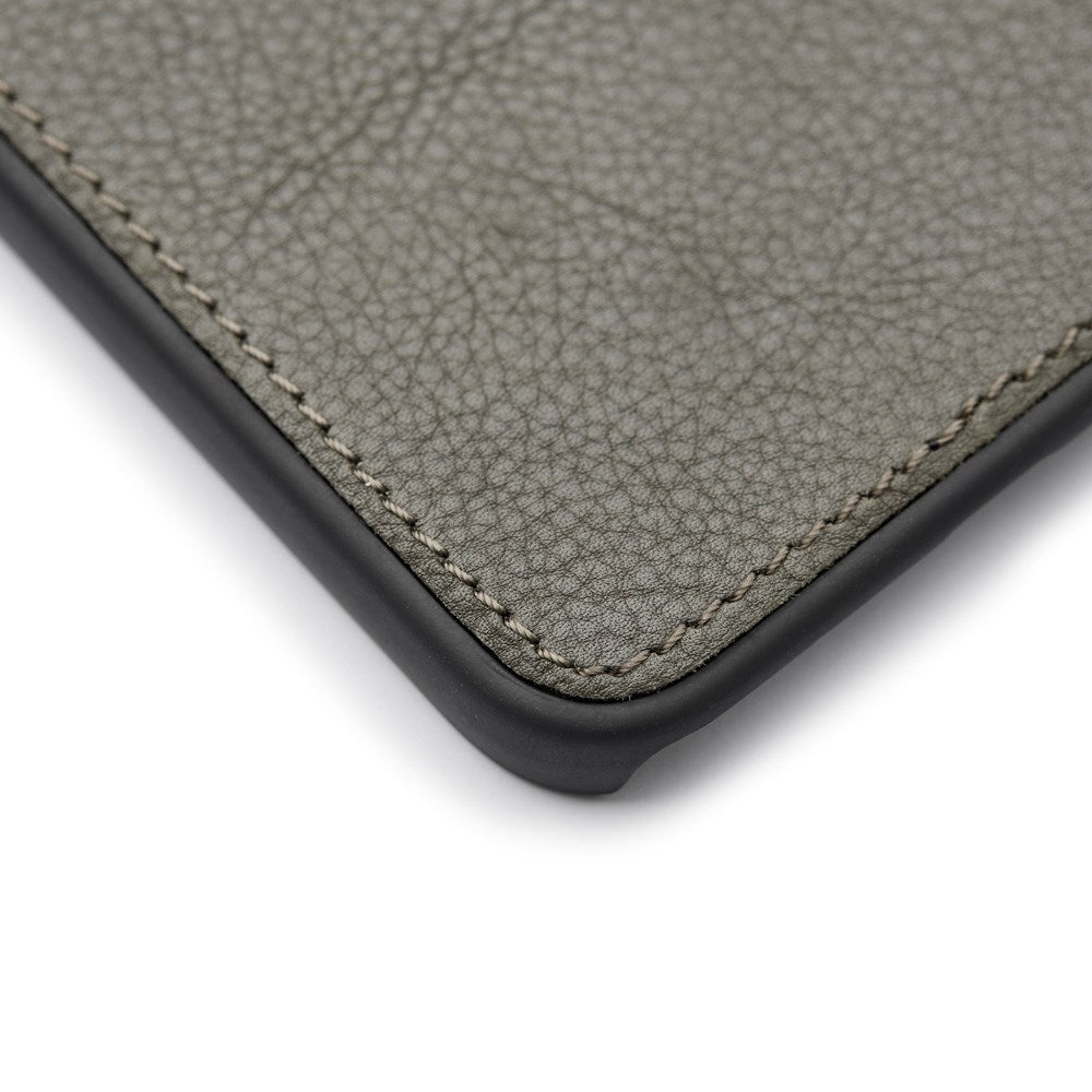 Trunk iPhone 12 Mini Genuine Leather Flip Case with Removable Back Case - Green